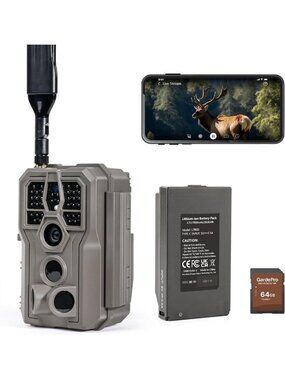 High-Performance Cellular Trail Camera with Rechargeable Battery & Night Vision